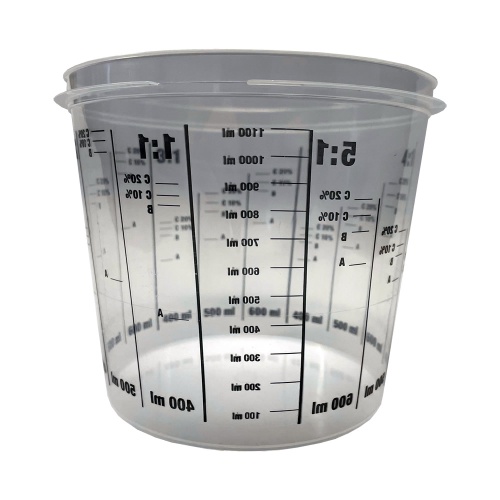 Mono Cup 1400ml Clear Plastic Mixing Cup (Calibrated to 1100ml)