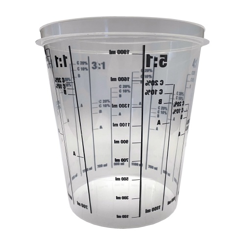 Mono Cup 2300ml Clear Plastic Mixing Cup (Calibrated to 1900ml)