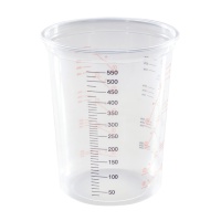 PPC 600ml Clear Plastic Mixing Cup